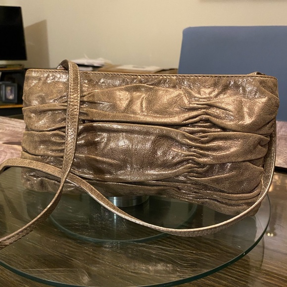 Michael Kors Metallic Bronze Clutch - Picture 3 of 5